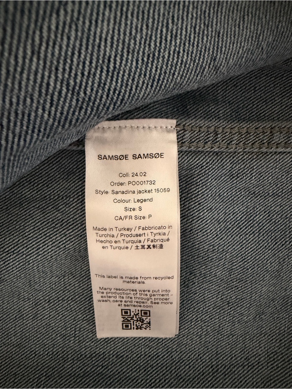 Samsoe Sanadina Jean Jacket in S - Picture 4 of 5
